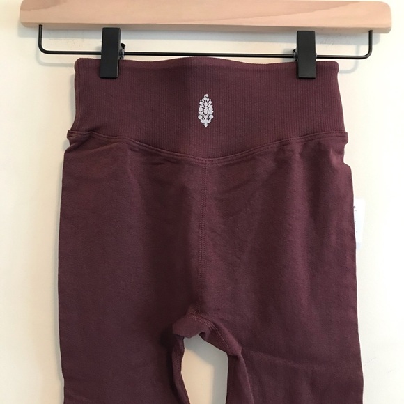 Free People | NWT Gone Adrift Leggings Dark Red - Picture 6 of 8